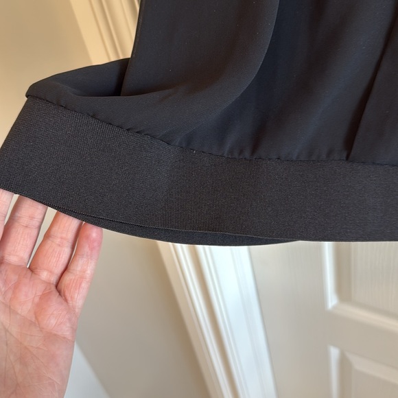 Black Women's Top with Sheer Sleeves - Picture 6 of 7